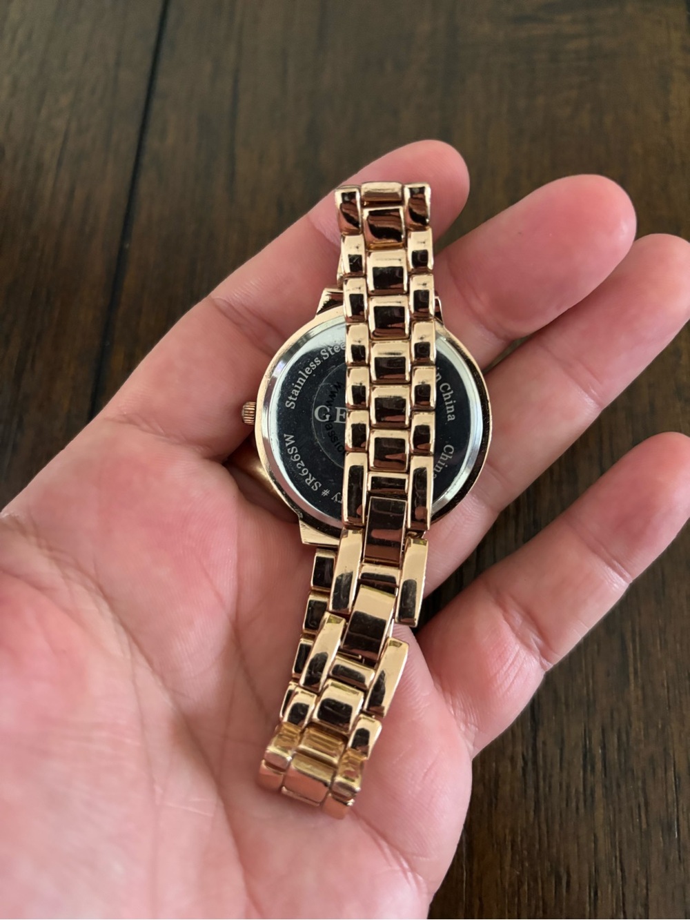 Rose Gold Leopard-Print Women's Fashion Watch brand Geneva - Picture 5 of 6